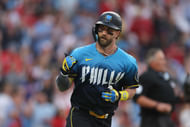 Bryce Harper is a top MLB DFS hitter - Source: Imagn
